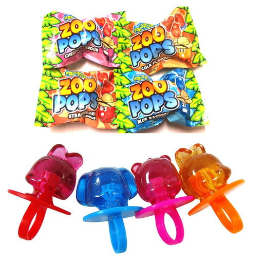 Crazy Candy Factory lollipop with sour powder in the shape of a