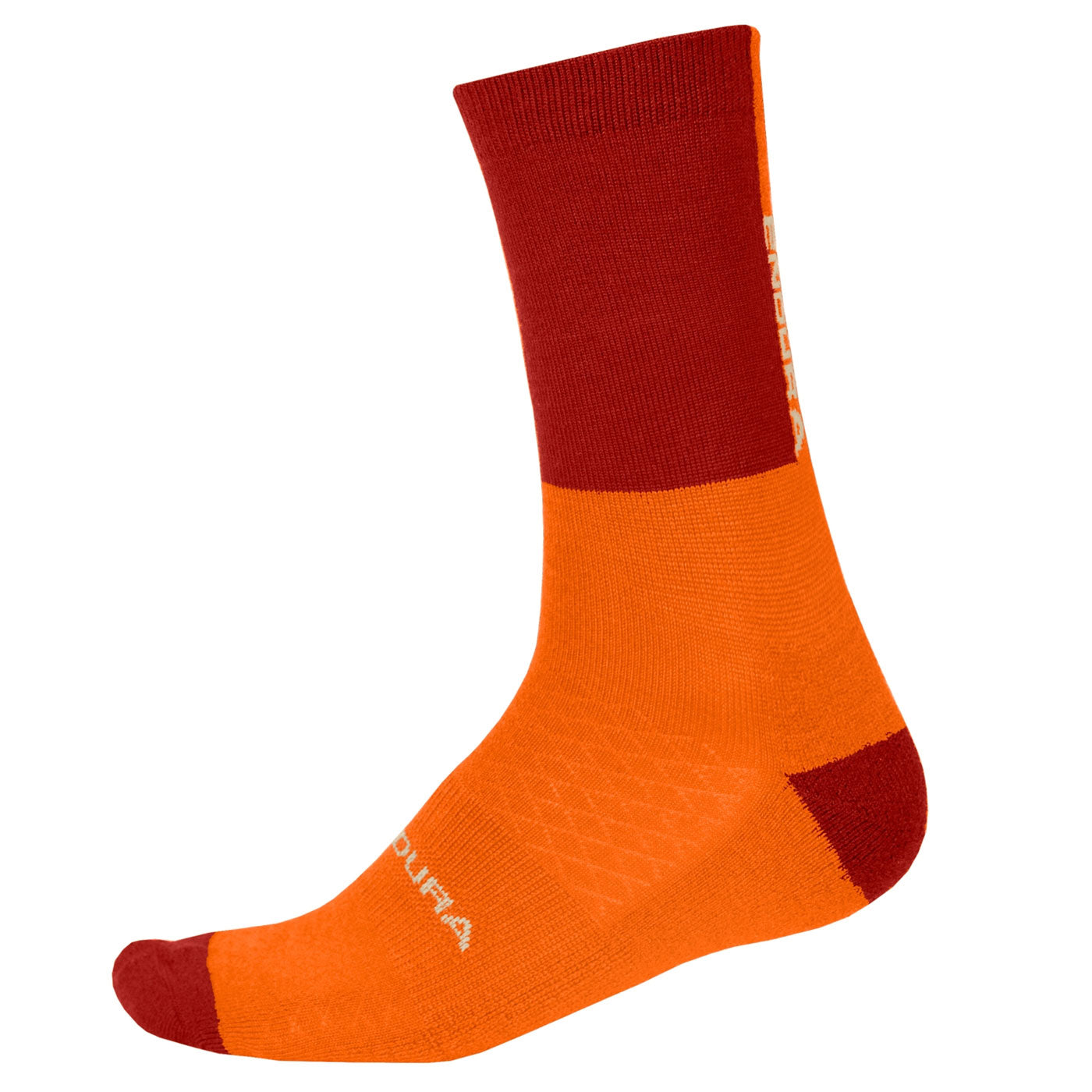 Endura Baabaa Merino Winter socks - Orange | All4cycling
