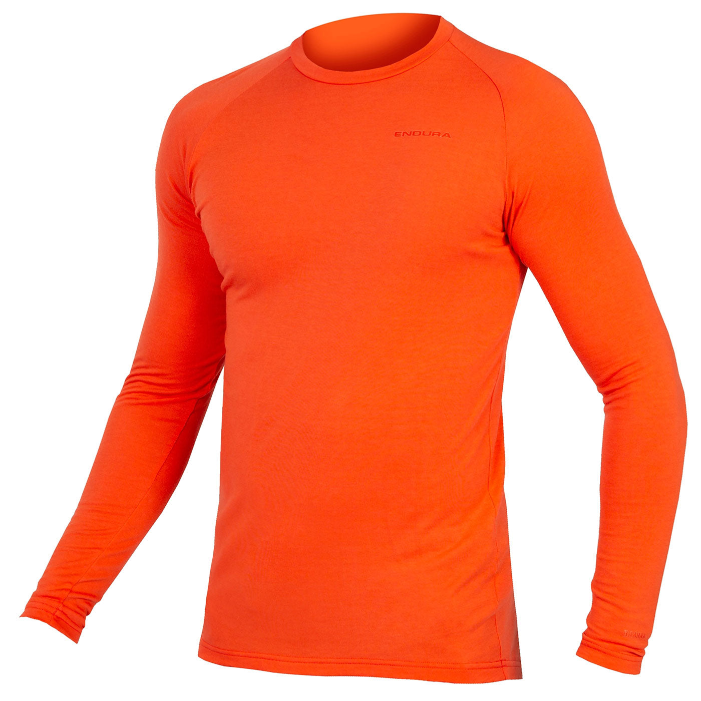 Endura BaaBaa Blend base layer long seeve jersey - Orange | All4cycling
