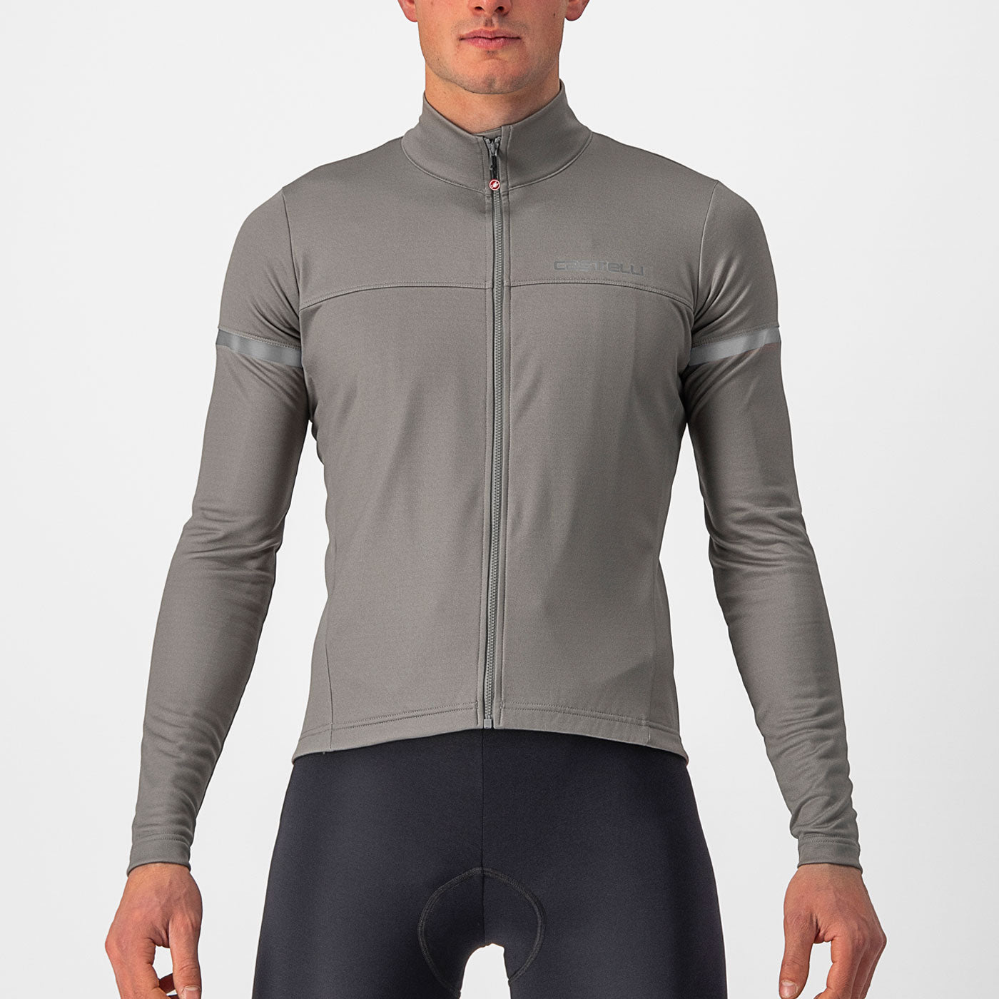 Castelli Fondo 2 long sleeves jersey - Light grey | All4cycling