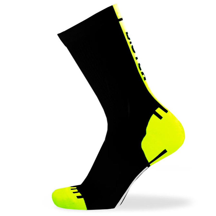 Biotex Race Socks - Black Yellow Fluo | All4cycling