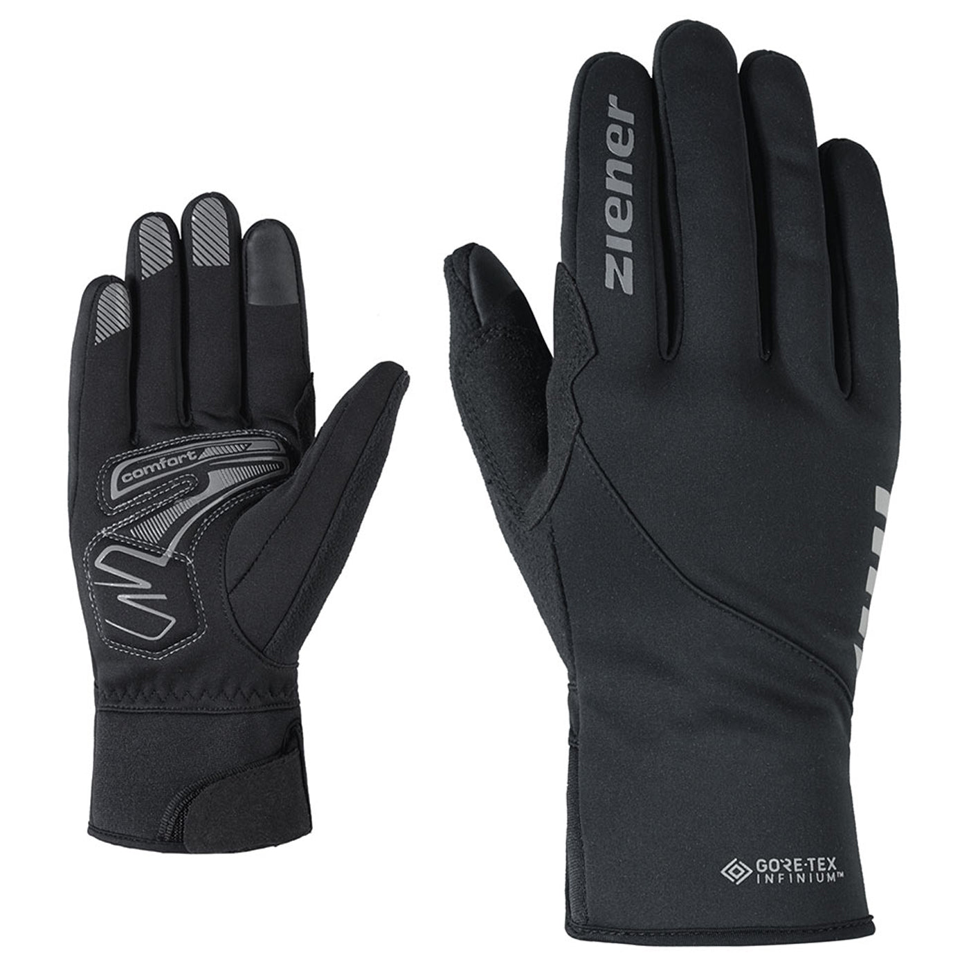 Ziener DAGUR GTX INF Touch gloves | - Black All4cycling