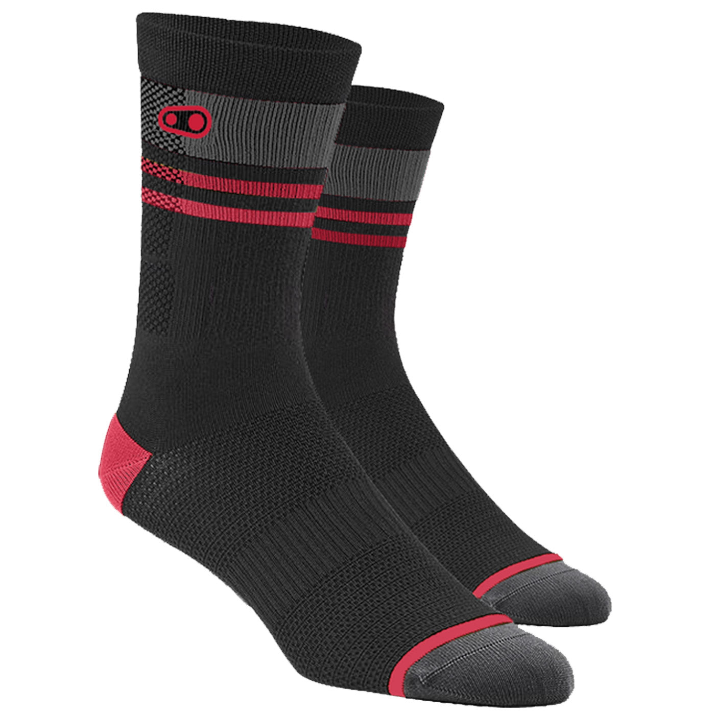 Crankbrothers Icon MTB socks - Red black | All4cycling