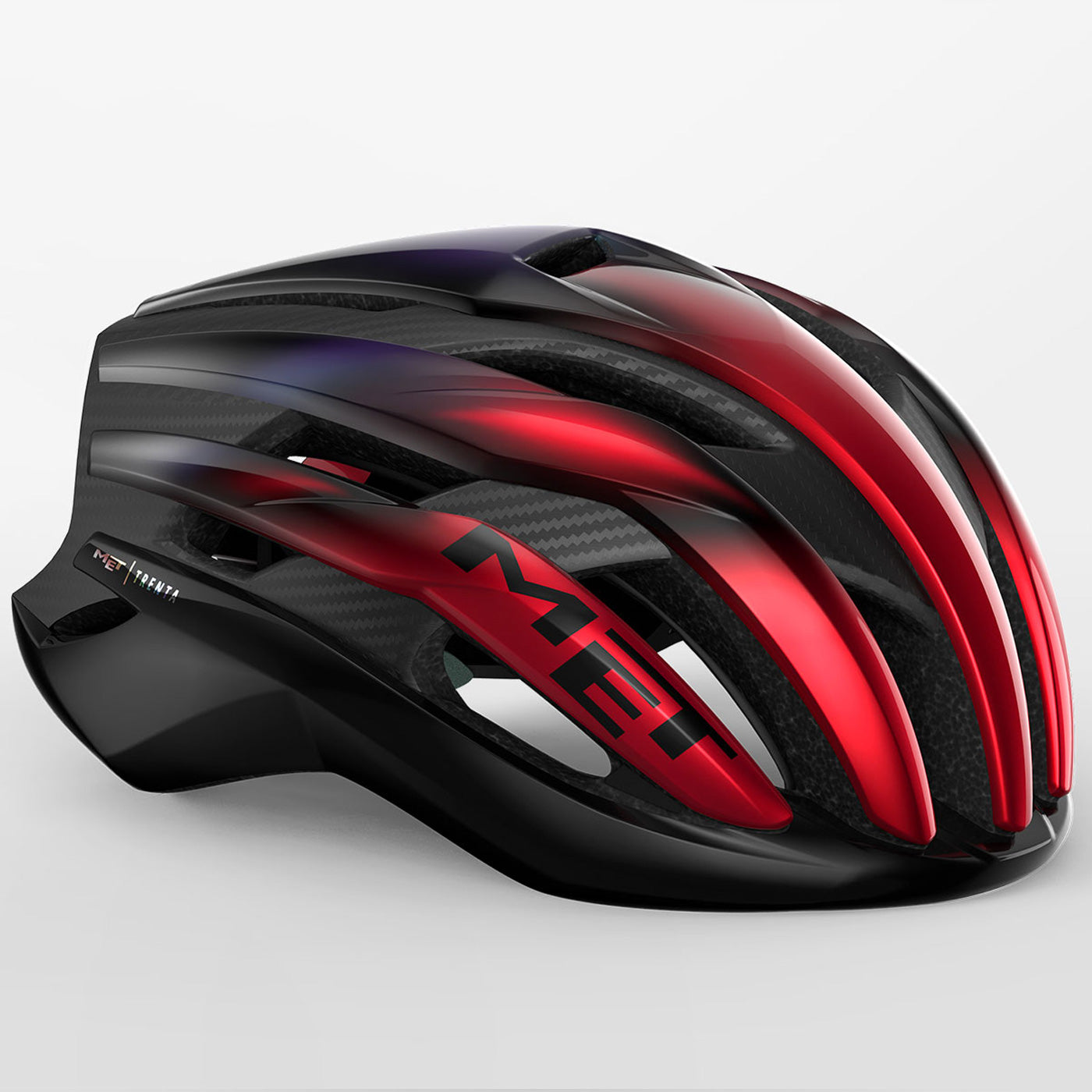 Casco ciclismo Met Trenta Carretera blanco hombre