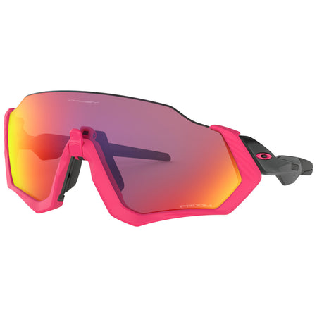 Oakley Flight Jacket Sunglasses - Neon Pink Prizm Road | All4cycling