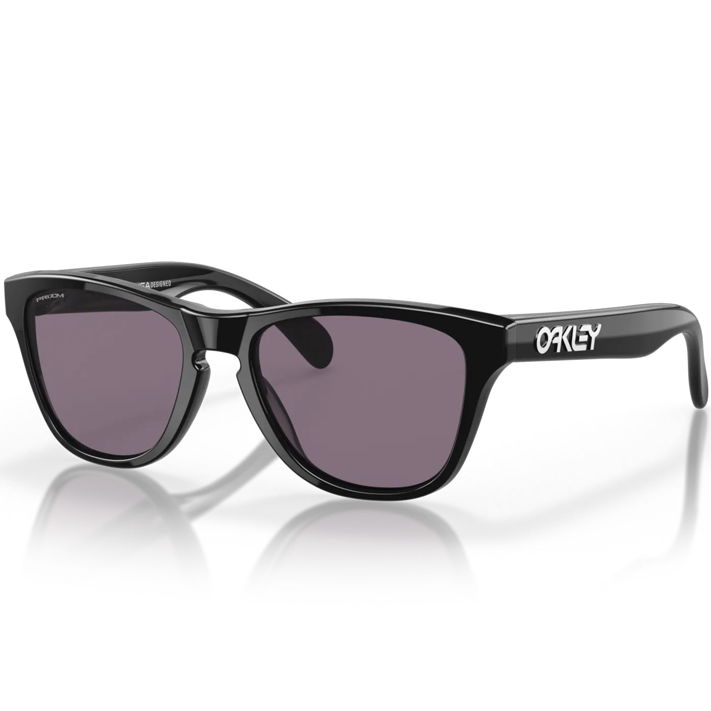 Oakley Lunettes de soleil Frogskins - Polished Black - Lentilles Grey -  Homme