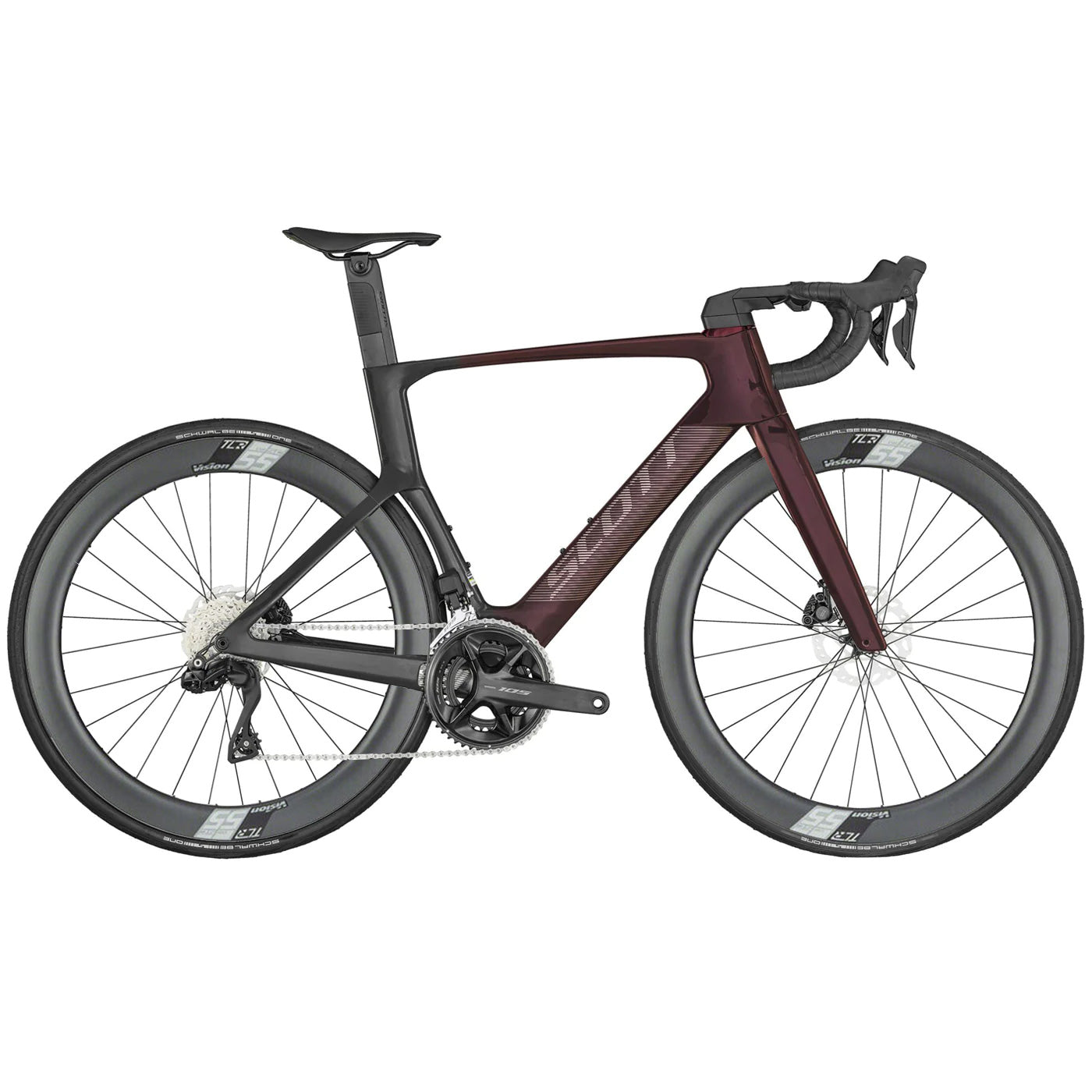 Scott Foil RC 30 Vision SC55 - Bordeaux | All4cycling