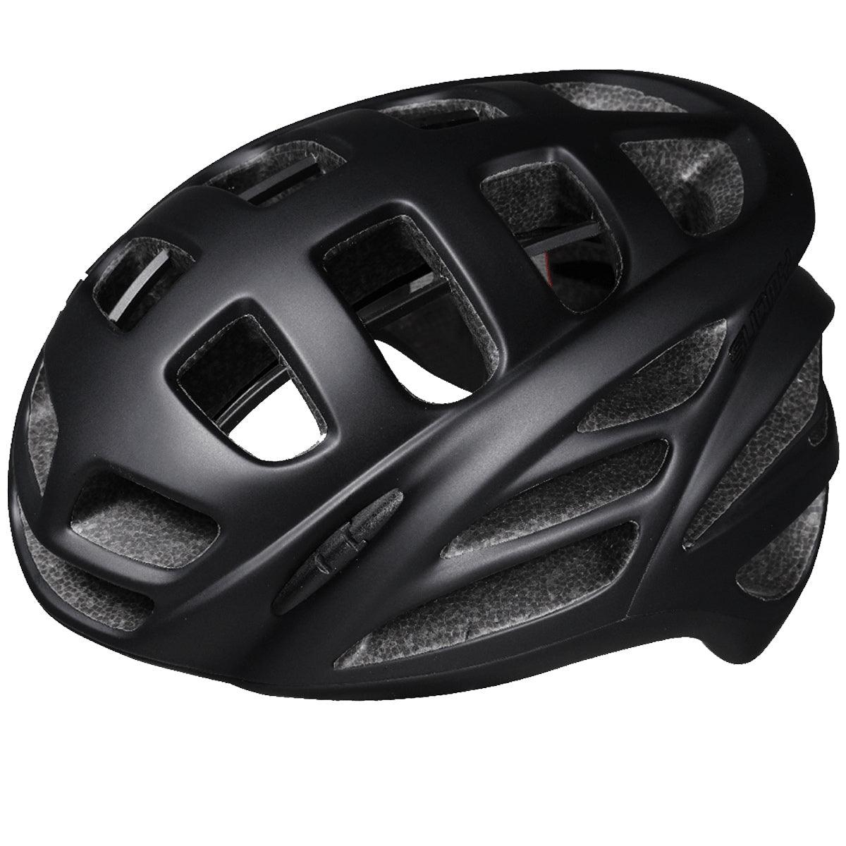 black matte bike helmet