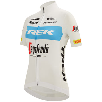 Ensemble cuissard vélo et maillot cyclisme hiver équipe pro Trek Segafredo  rouge 