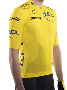 Official Tour de France Yellow General Classification Leader Mens Jersey by  Sant