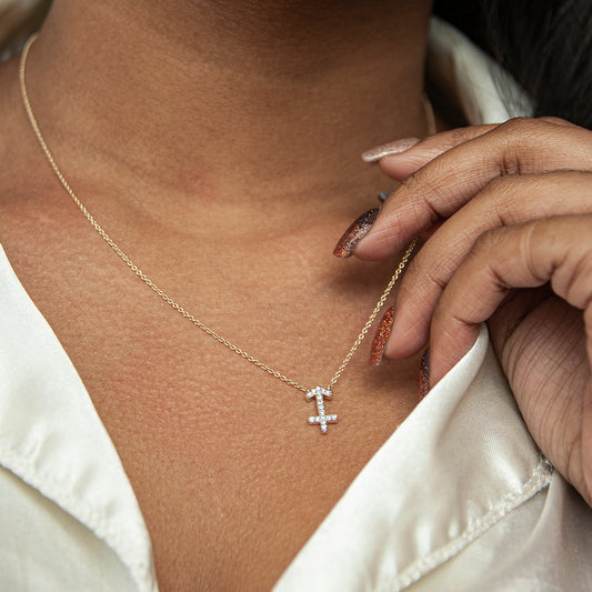Gemini Zodiac Diamond Necklace – Miki and Jane