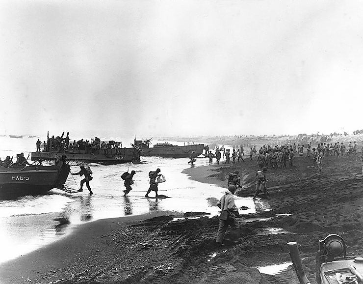 Landing Massacre Bay, Attu