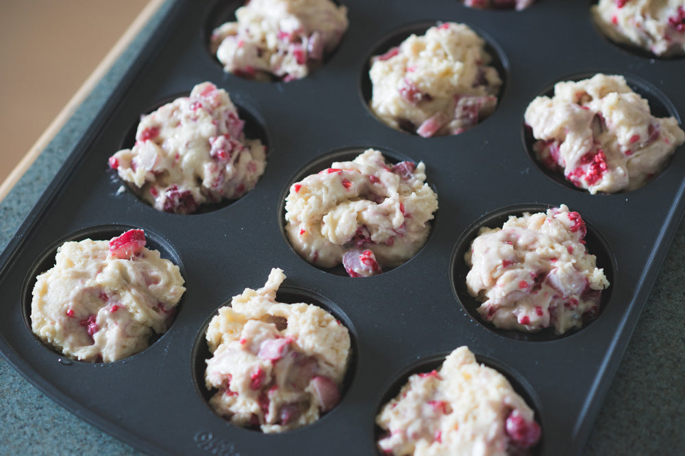 Rhubarb muffins