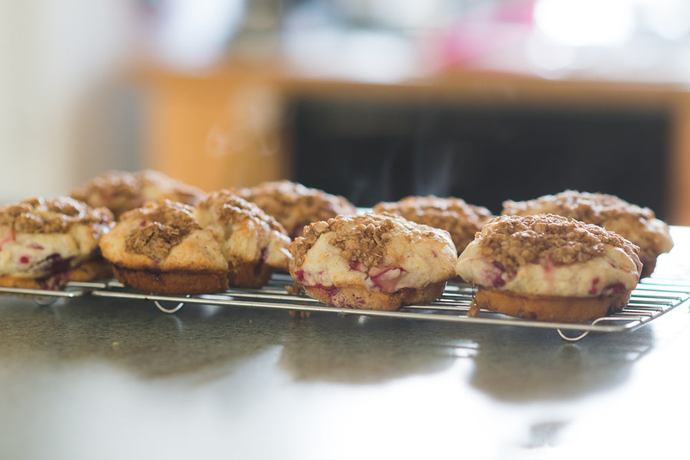 Rhubarb muffins