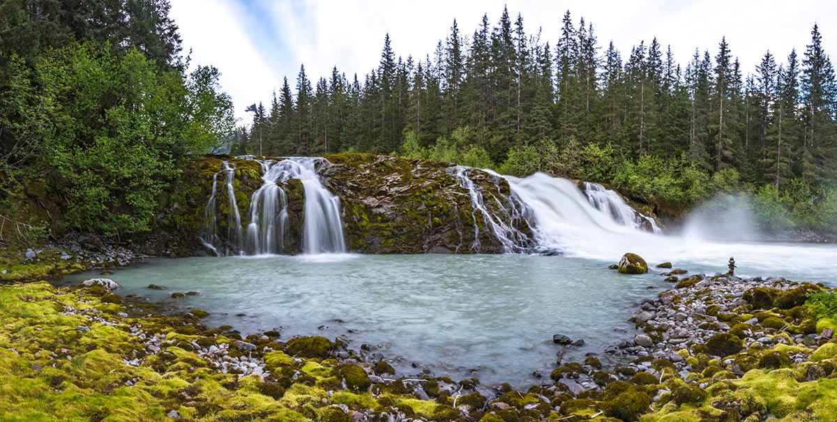 Eagle River Falls Pano by Brian Weed