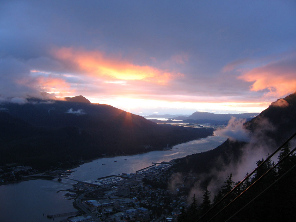 Juneau Alaska sunrise