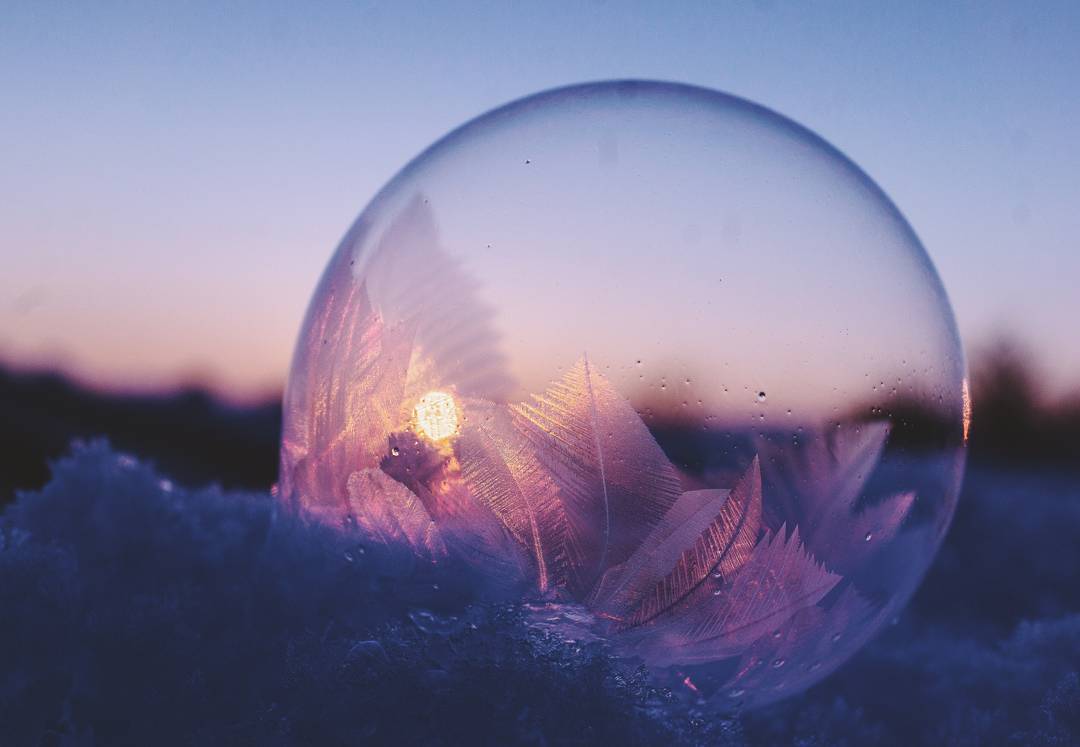 Frozen Bubble Photography