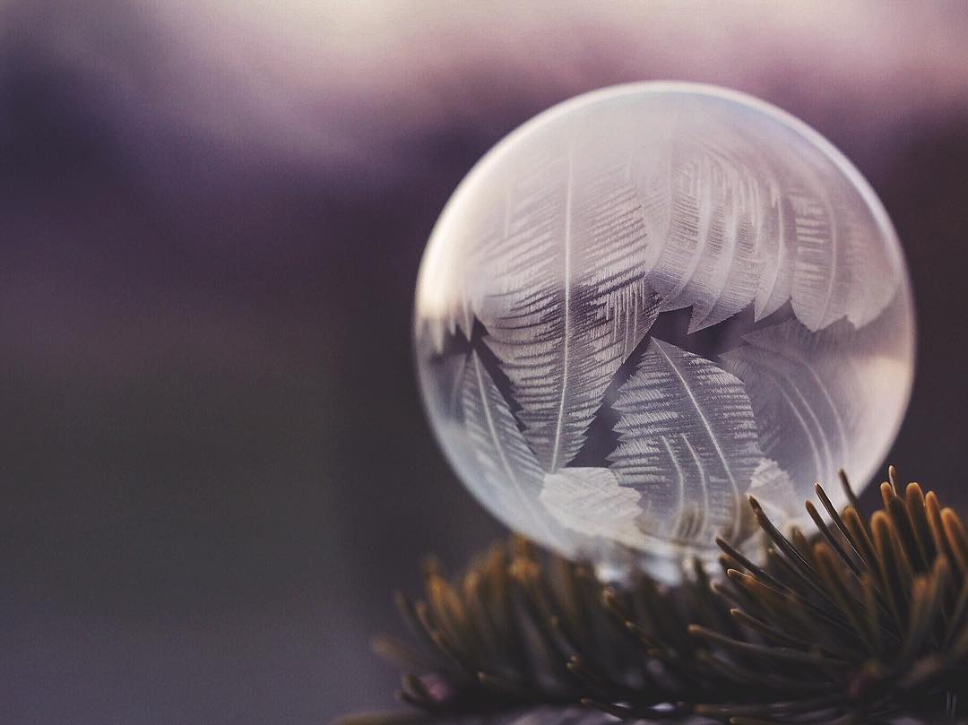 Frozen Bubble Photography