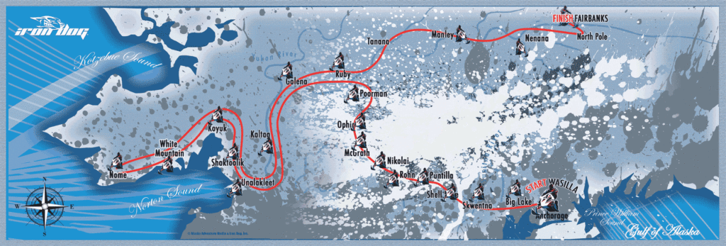 Iron Dog Race route