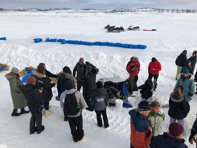 Nicolas Petit Interviewed in Unalakleet for Iditarod 2018