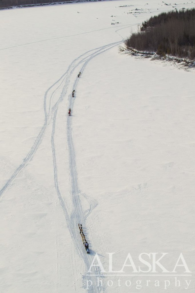 Aerial Nenana River The Alaska Life Iditarod 2015 Day 2 Updates 