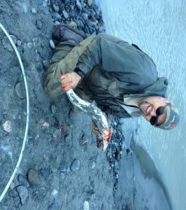 Dipnetting the Copper River for reds.