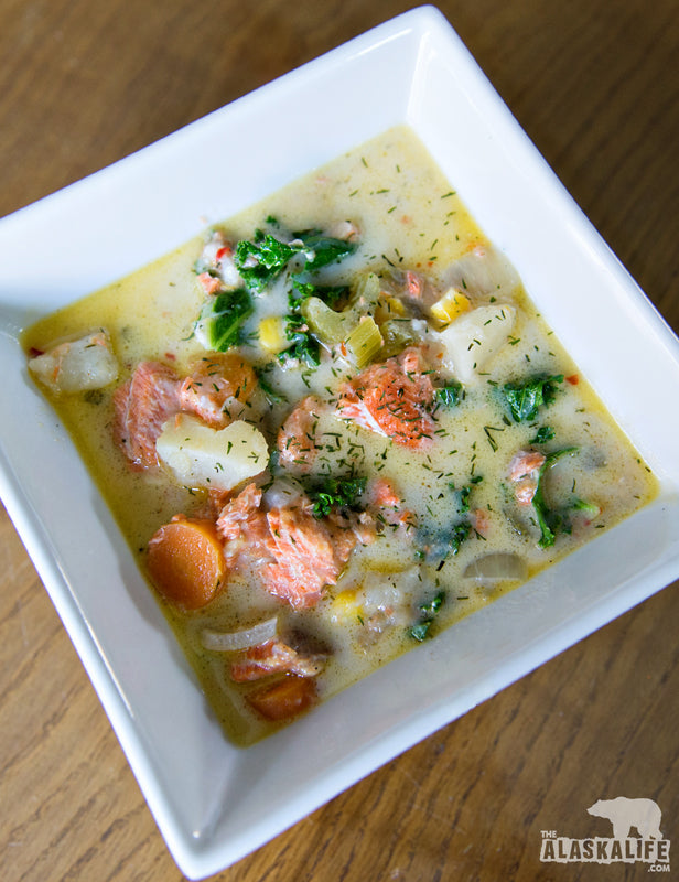 salmon chowder