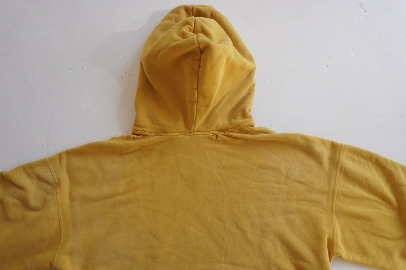 DYED DAMAGE HOODIE(MUSTARD) – ANCELLM