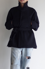 MELTON HALF LENGTH JACKET(NAVY) – ANCELLM