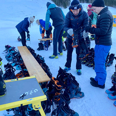 Skischuh anpassung bei Förg Tourenski Test