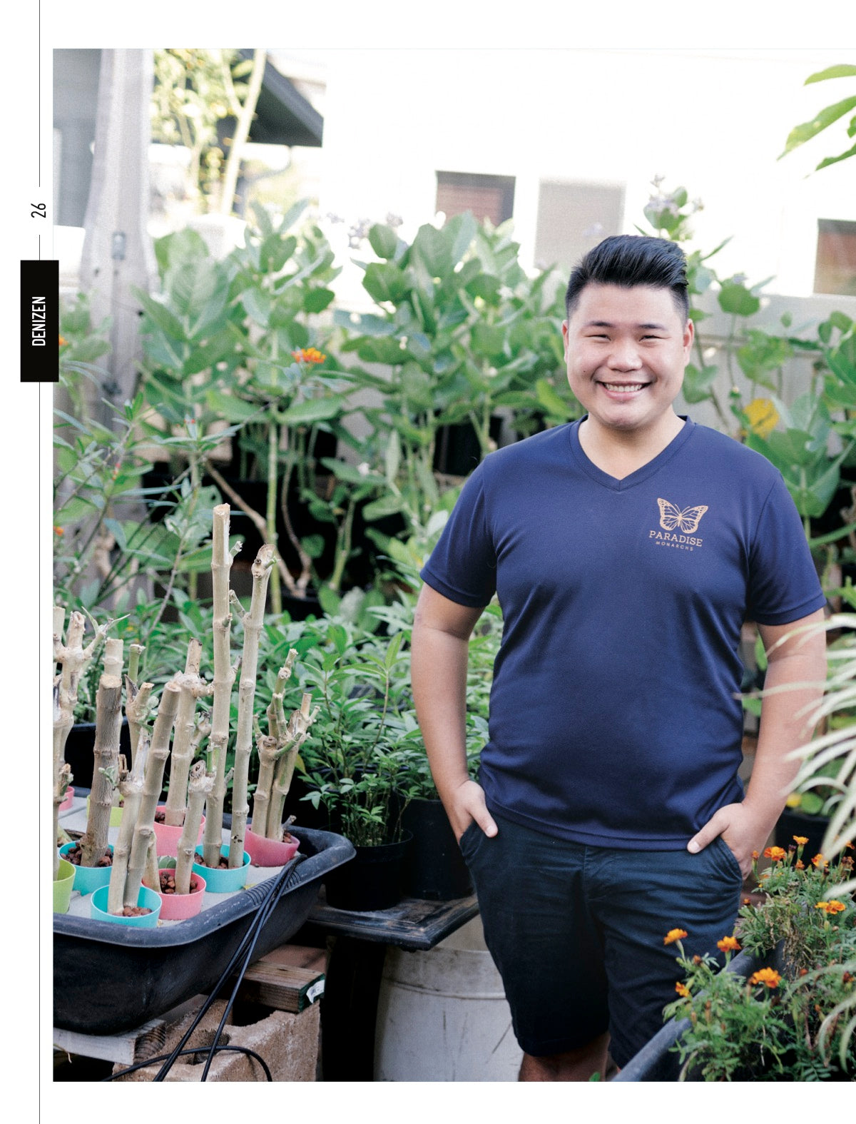 article feature in Kakaako vert magazine. A Hawaii's local publication based in Ward, Kakaako, Honolulu, Oahu, Hawaii. It's a local lifestyle and business magazine. Featuring owner & butterfly dad, Henry Fang. 