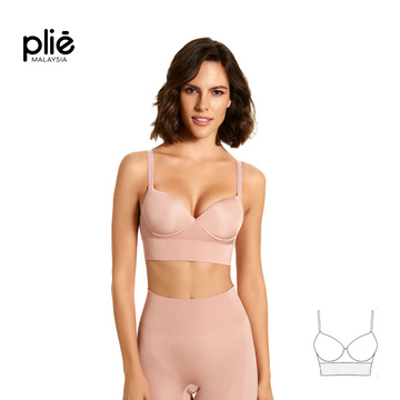 PLIE New Beauty Bra for Women, Perfect Fit Bra, Elongated Double Waistband,  Extra Support, Extra Fine Fabric Small Balm at  Women's Clothing store