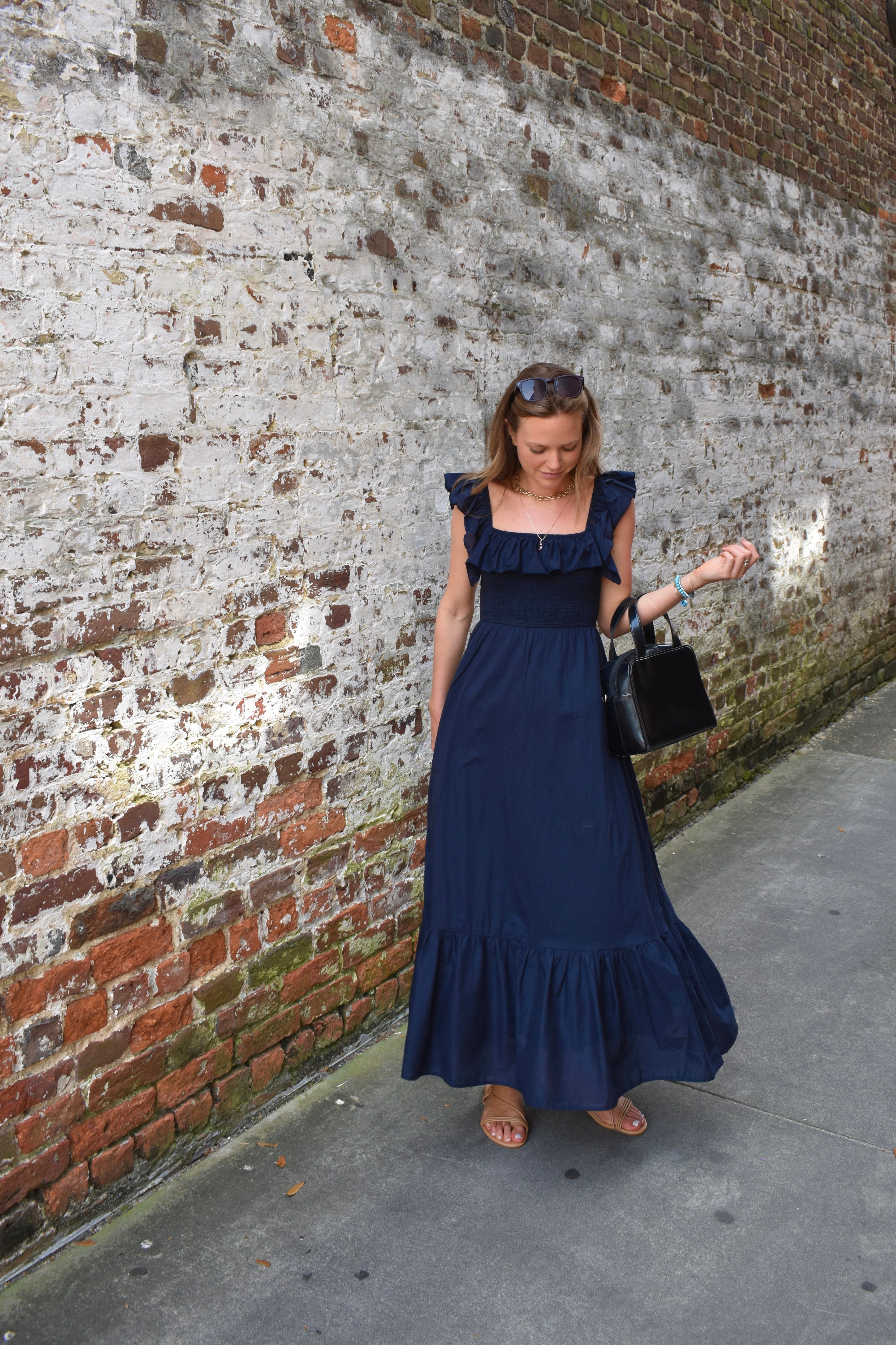 Mary Scott Maxi Dress Navy