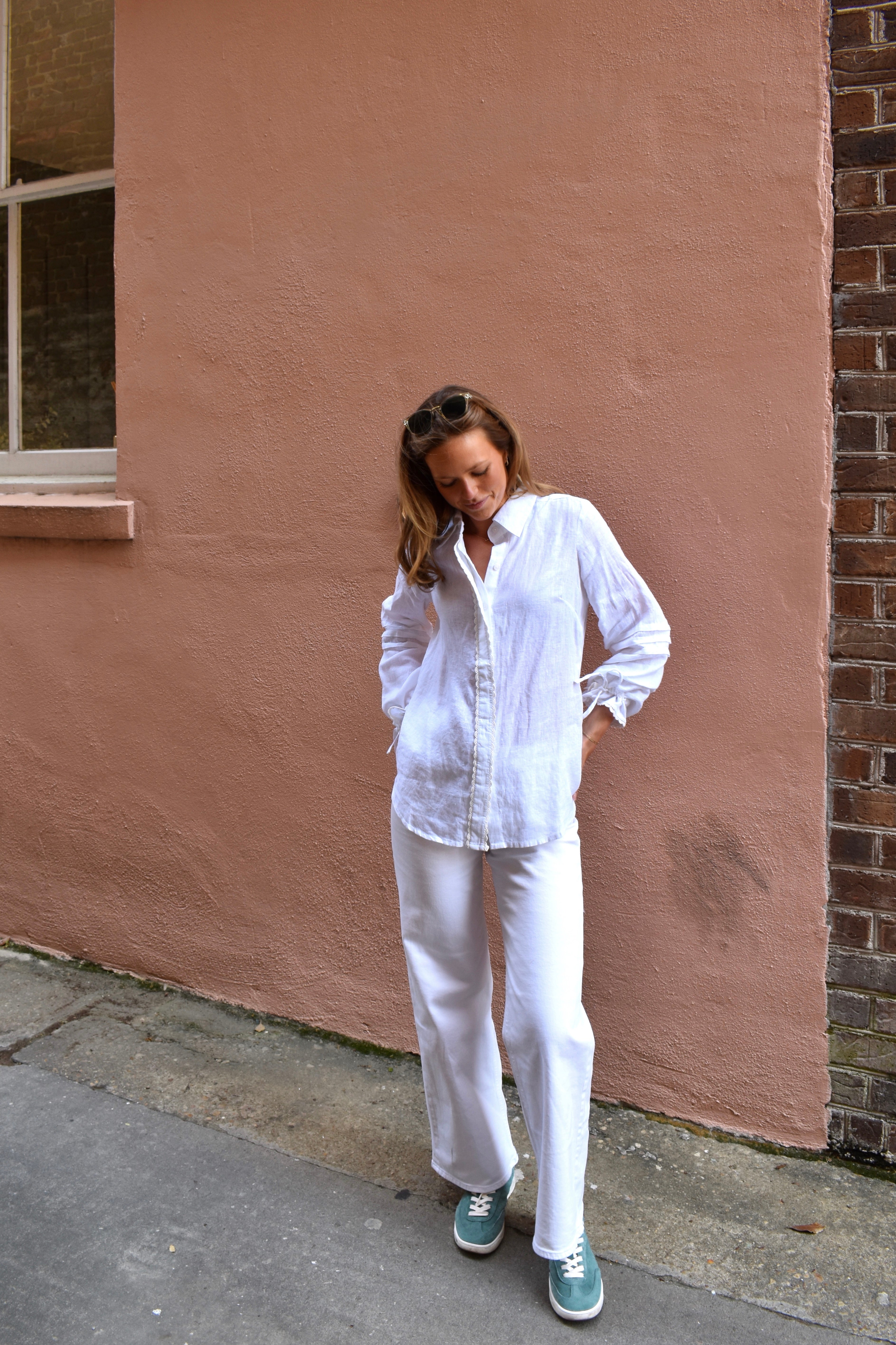 Bella Shirt White Linen