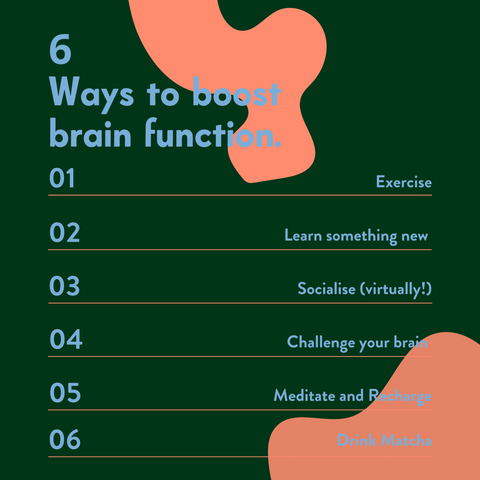 6 ways to boost brain function infographic