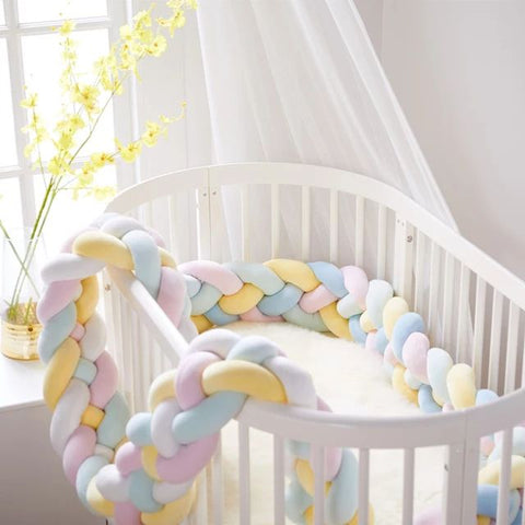 13 ideas de Protectores de cuna trenza  decoración de unas, decorar  habitacion bebe, decoracion cuarto bebe