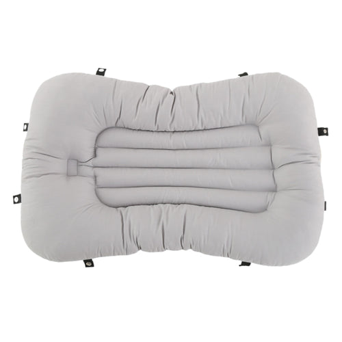 Baby nest with ruffles PN Light grey