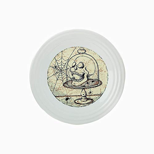 Fiesta - 9" Luncheon Plate - Mystical Halloween - Skull