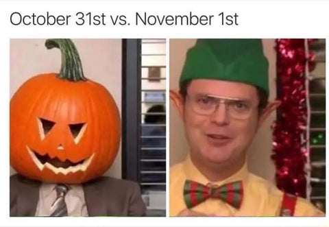 me on october 31st vs november 1st