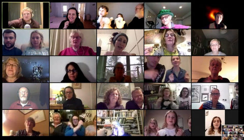 The Sofa Singer's choir conference call