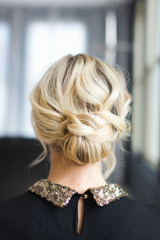 Photo of a holiday updo
