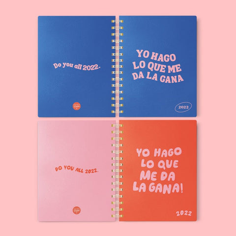 Image of 4 day planners from the brand Hija de tu Madre.