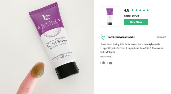 Facial Scrub by Beauty by Earth - REVIEW