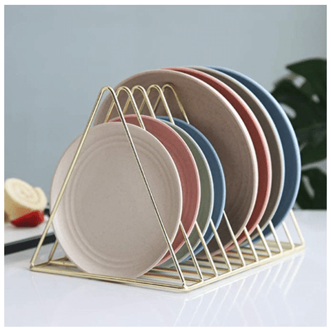 Image of a set of colorful eco-friendly plates.