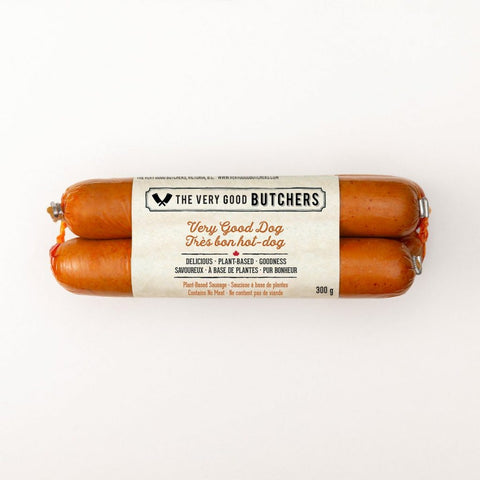 Image of vegan sausages from the Very Good Butchers.
