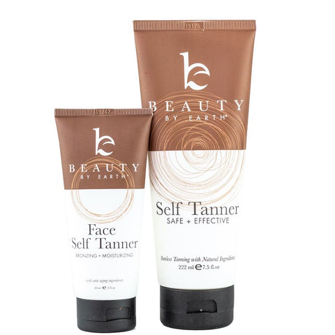 Image of the BBE Self Tanner Basics Bundle on a white background.