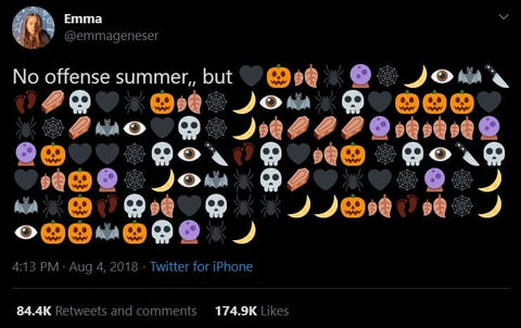 No offense summer but all the halloween vibes meme