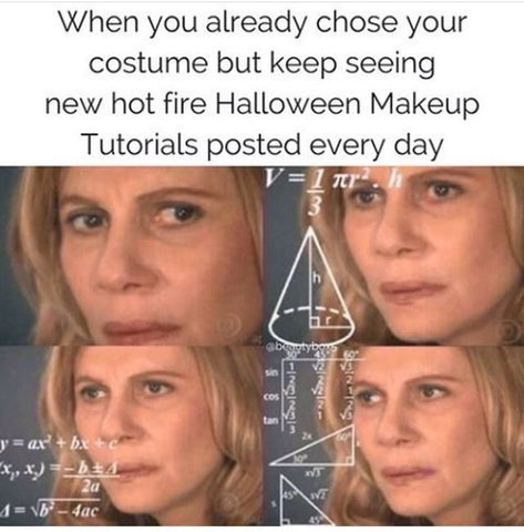 When you already chose your costume but keep seeing hot fire halloween makeup tutorials each day