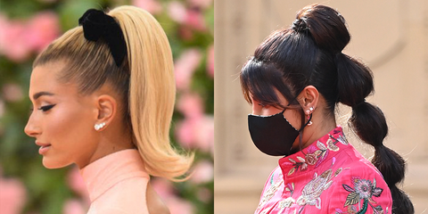 image of funky high ponytail hair styles