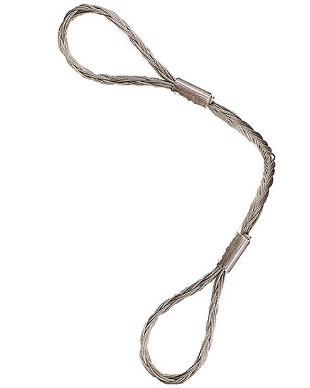 Se Wirestrop Fladflettet, 2 x 30 cm Øjer, Wll 2500 kg, 30 mm hos Loeftegrej.dk